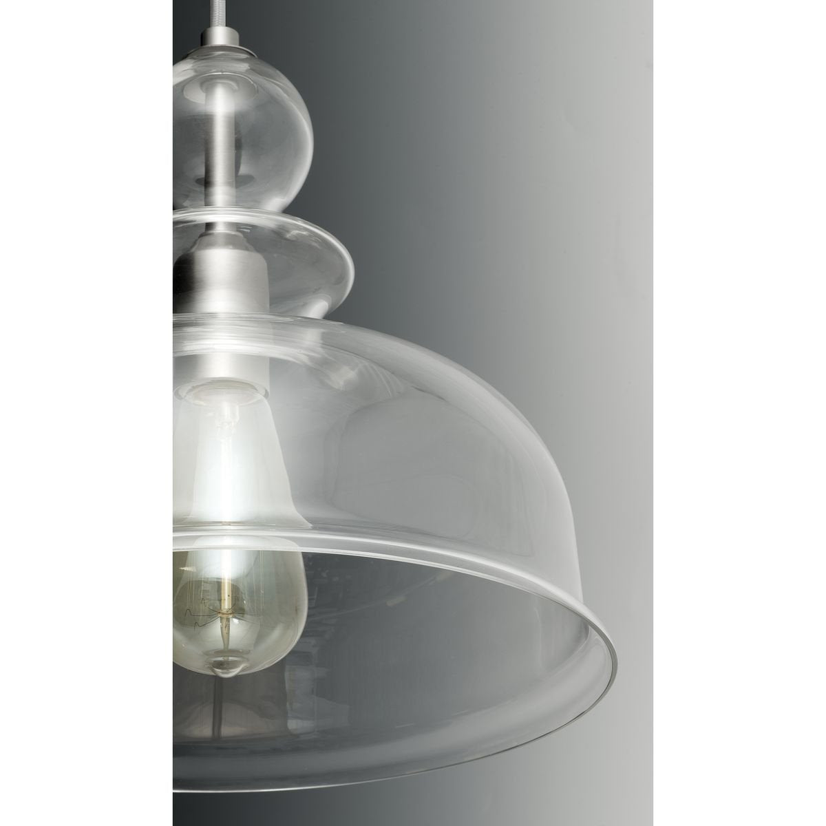 Progress Lighting P5333-09 Staunton One-Light Pendant, Brushed Nickel