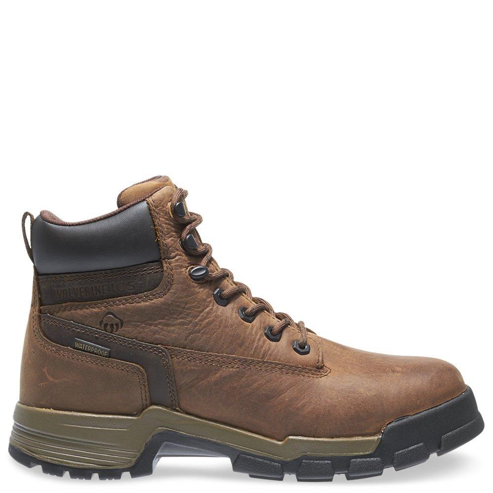 Wolverine Gear ICS Waterproof 6" Composite-Toe EH Work Boot Men 8 Brown