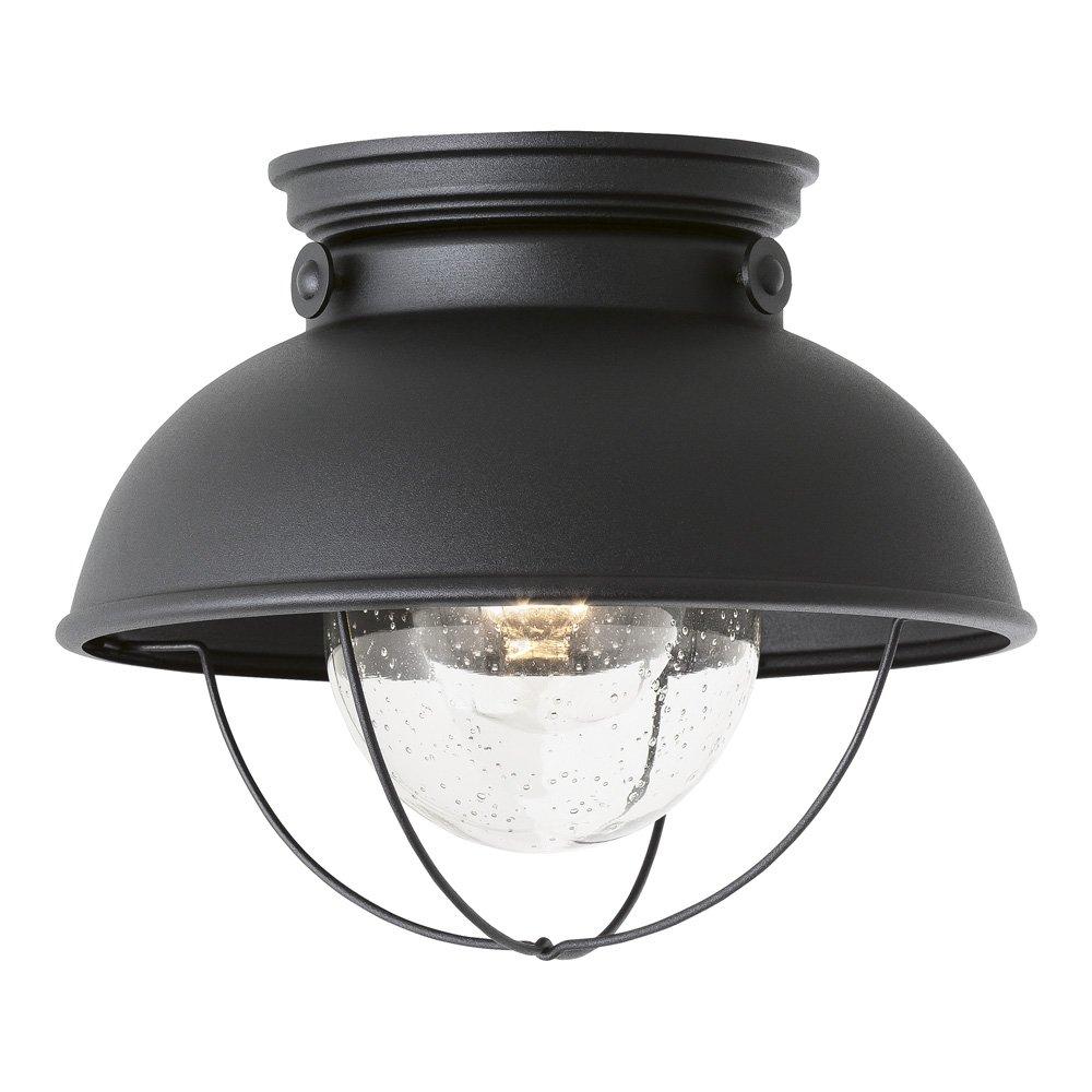 Sea Gull Lighting 8869-12 Sebring One-Light Outdoor Flush Mount Ceiling Light ..