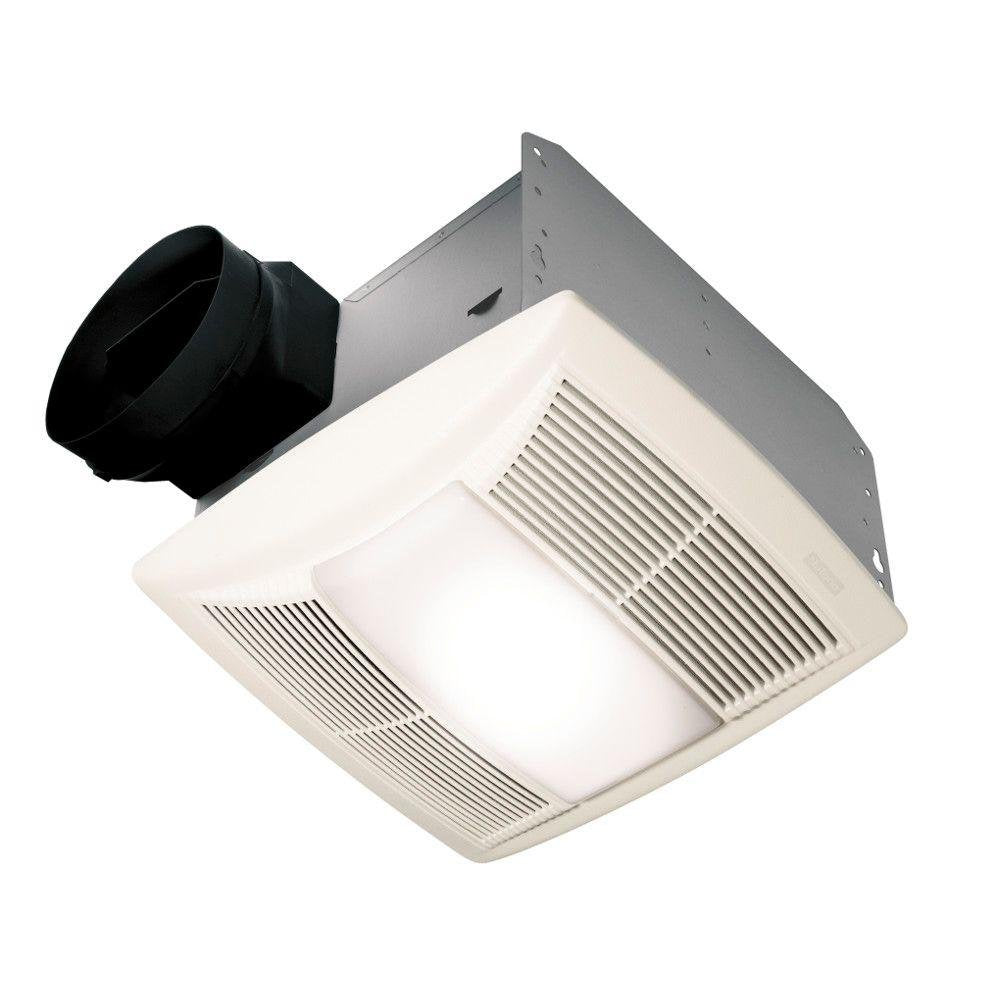 QT Series Decorative 130 CFM Exhaust Fan with Light and Night Light, Energy Star