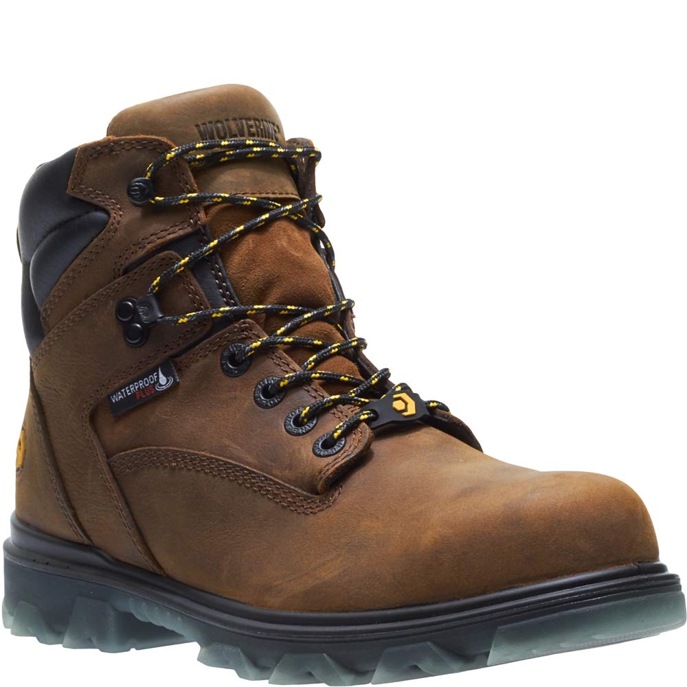 Wolverine Men's I-90 Waterproof Composite-Toe 6" Construction Boot, Sudan Brown, 11 Extra Wide US