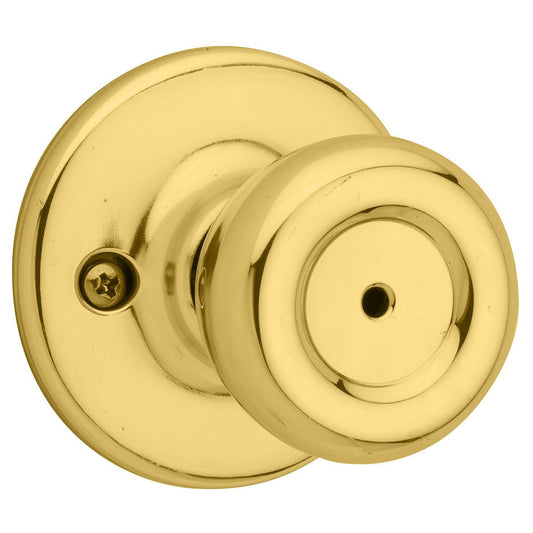 Kwikset 93001-870 Tylo Bed & Bath Knob in Polished Brass