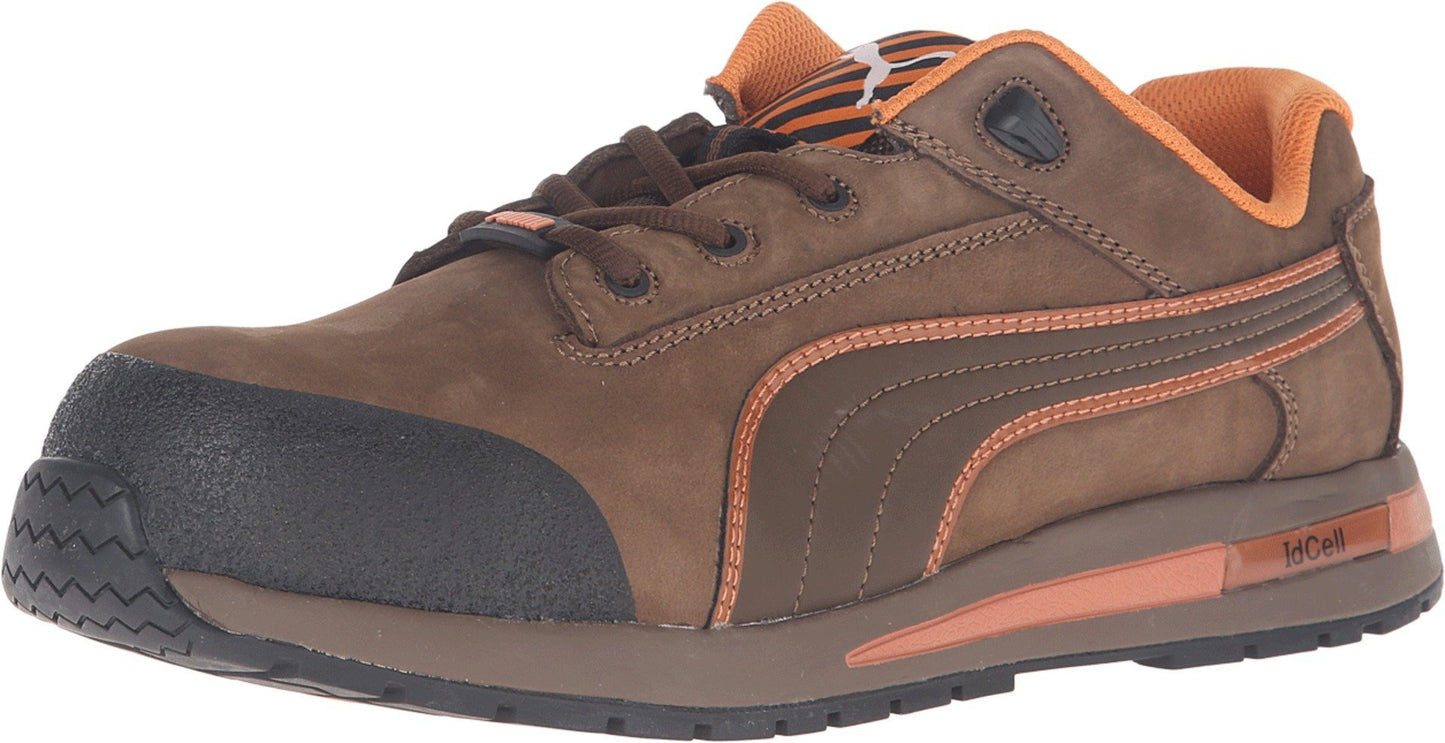 PUMA Safety Men's Dash Low EH Brown Sneaker 8 W