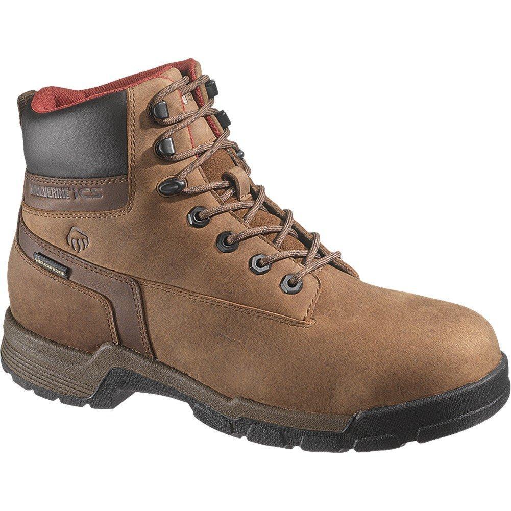 Wolverine Gear ICS Waterproof 6" Composite-Toe EH Work Boot Men 8 Brown