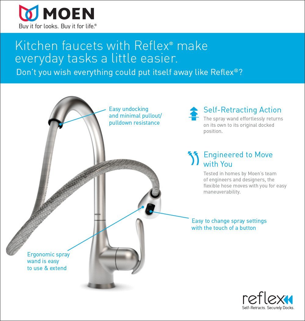 Moen 7594ORB Arbor One-Handle High Arc Pulldown Kitchen Faucet Featuring Reflex, Oil Rubbed Bronze