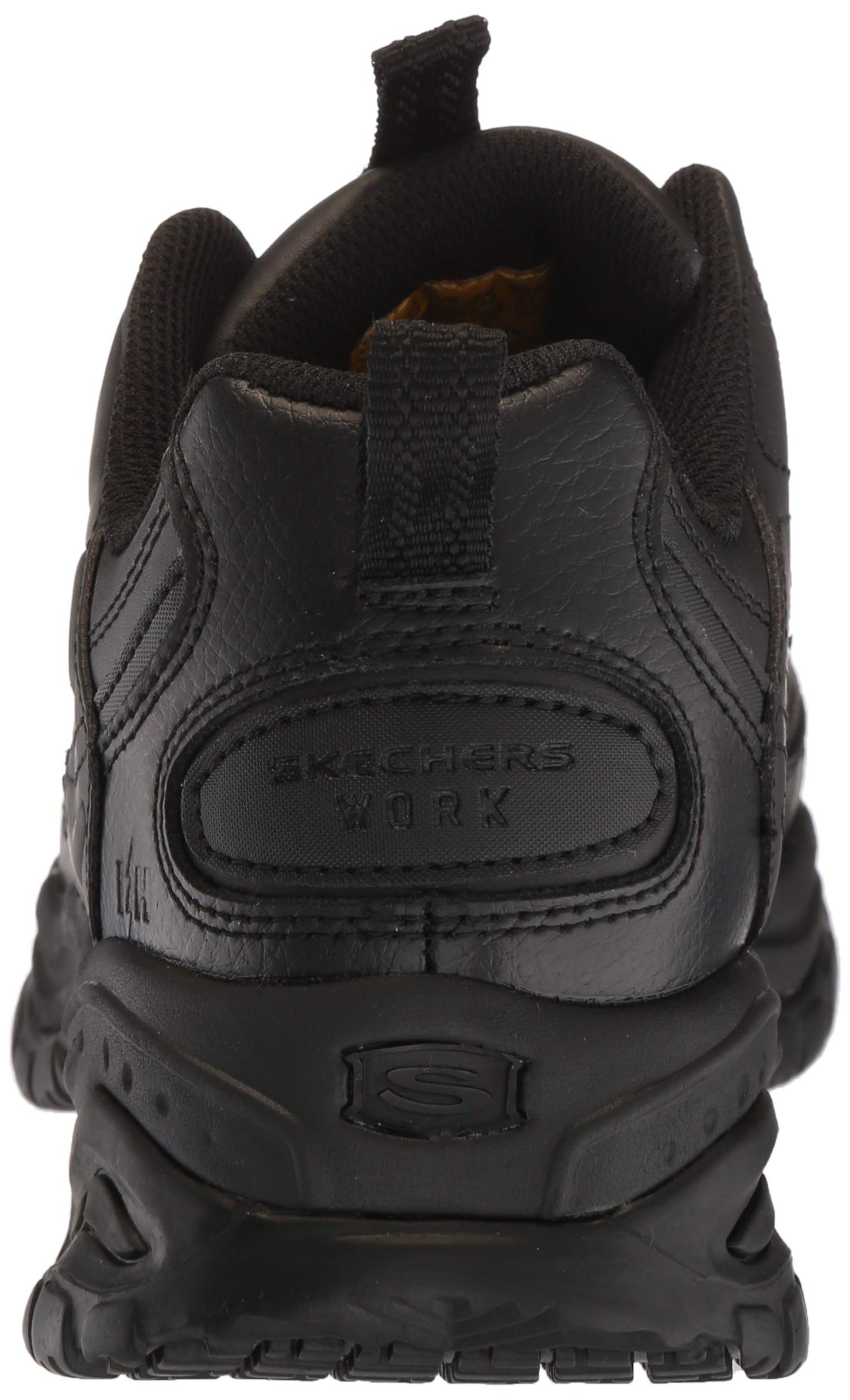 Skechers Work Men's Galley Lace-Up Shoes, Black, 12 Ww/3E