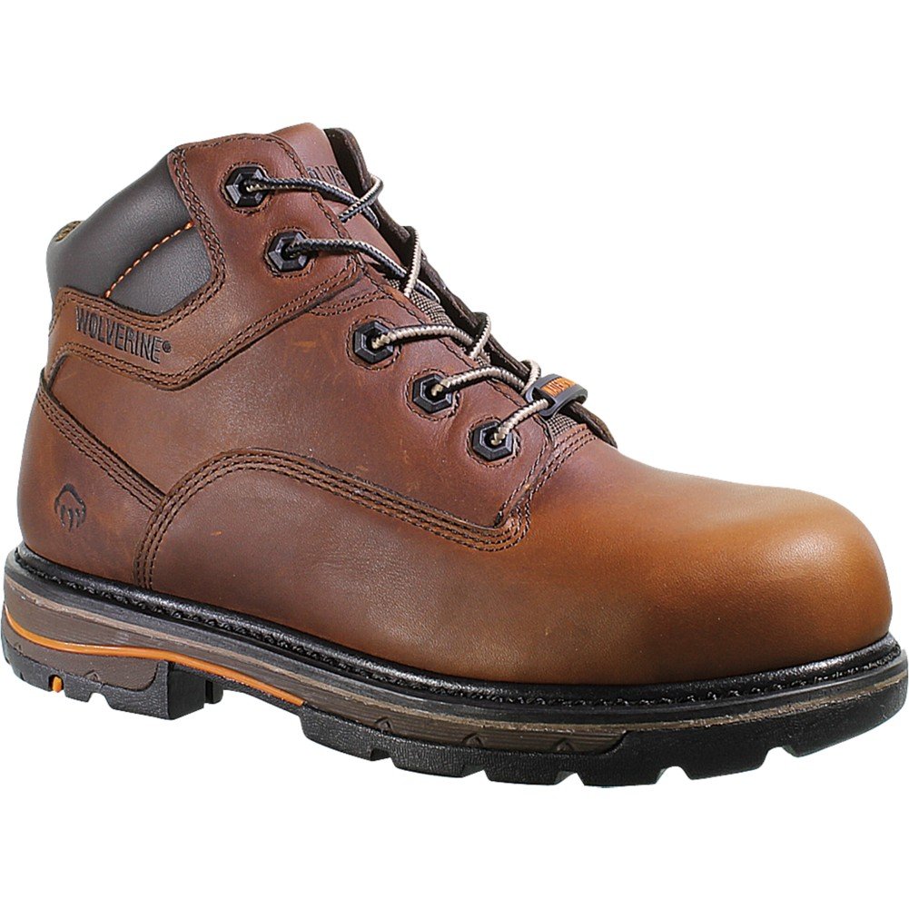 Wolverine Men's Razorback Waterproof Composite-Toe EH 6" Work Boot (12 M in Brown)