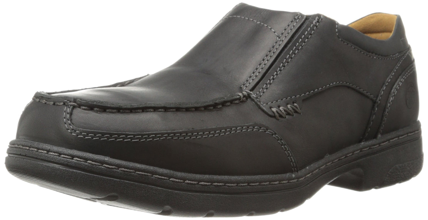 Timberland PRO Men's Branston Alloy Moc Toe S/O ESD Industrial Shoe,Black Distressed Leather,7.5 W US