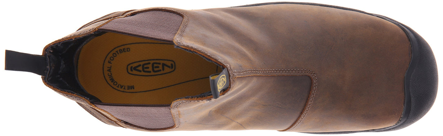 KEEN Utility Men's Detroit Slip-On Work Boot, Cascade Brown, 15 EE US