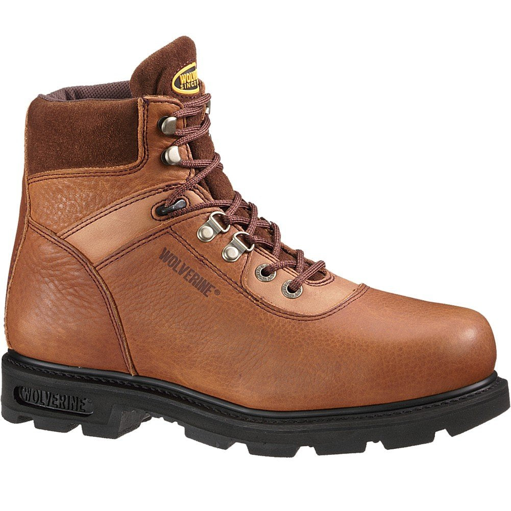 Wolverine Traditional Steel-Toe 6" Work Boot Men 10 Brown