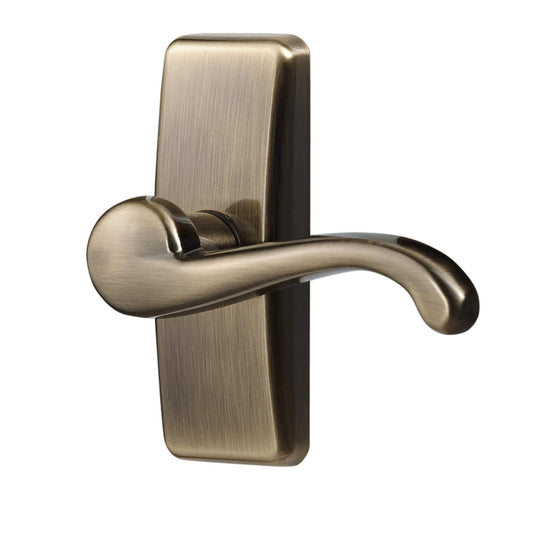 Ideal Security Inc. SKGLWAB GL Lever Set for Storm and Screen Doors A A Touch of Class, Easy to Install, 2-Piece, Antique Brass