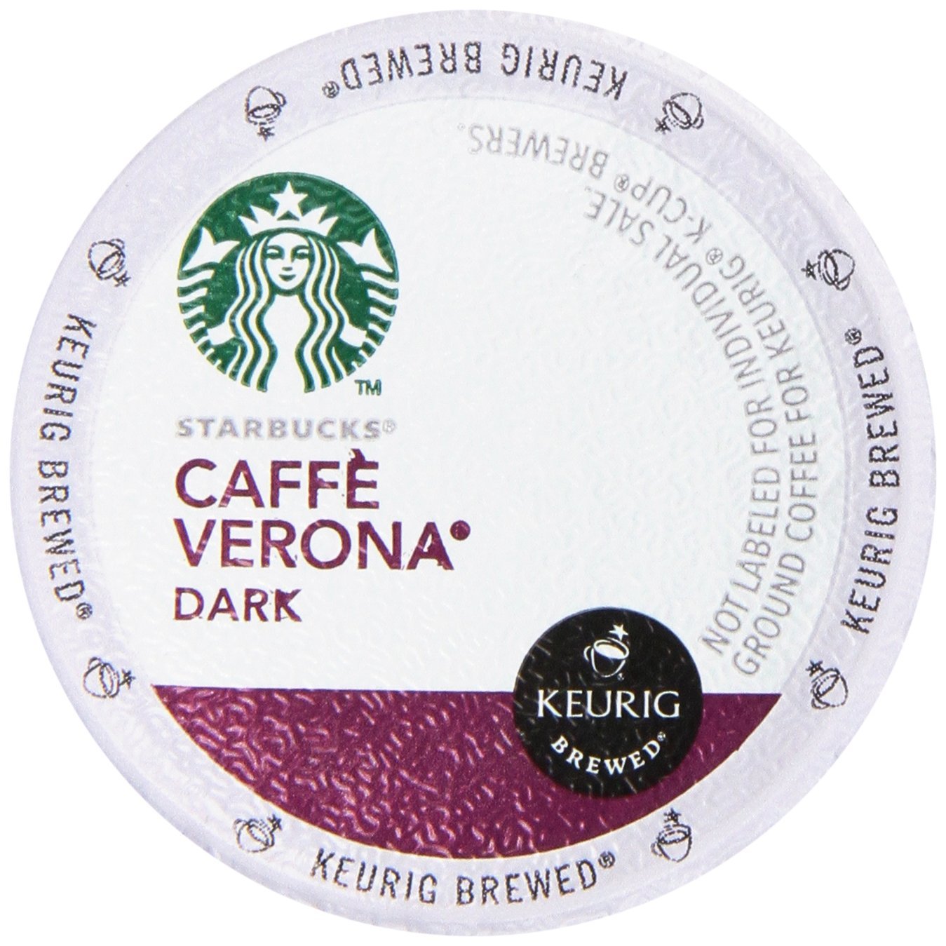 Starbucks Cafe Verona Dark Roast K-cups case of 4/16 (64 count) BB November 2019