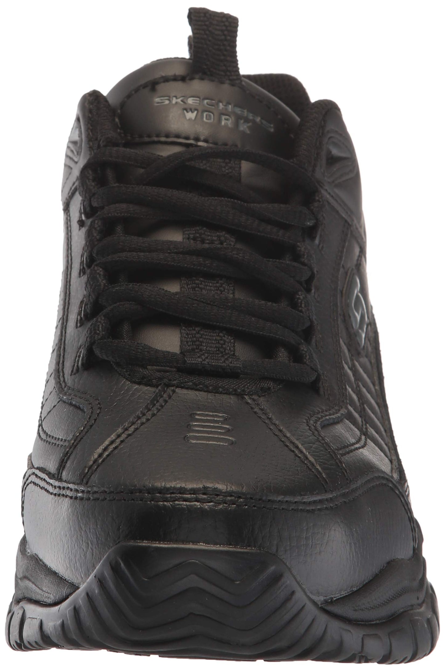 Skechers Work Men's Galley Lace-Up Shoes, Black, 12 Ww/3E