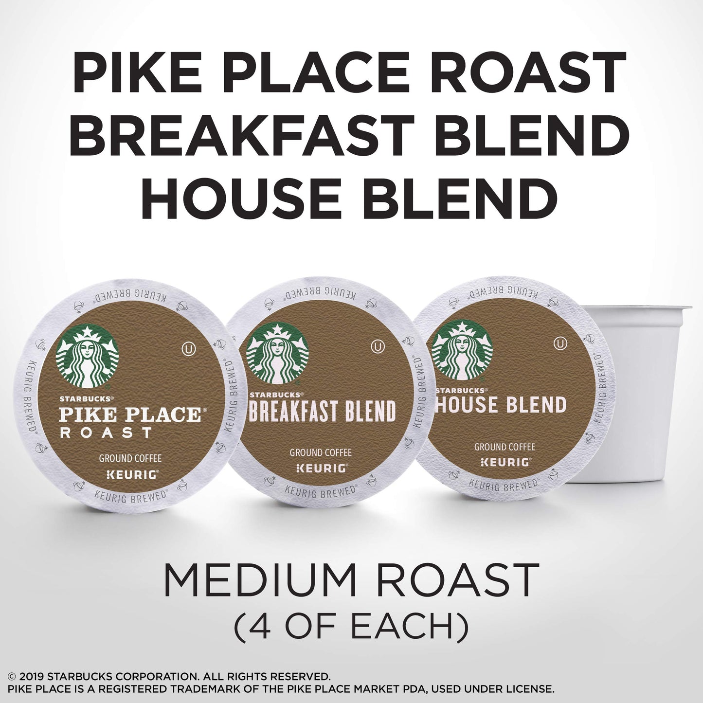 Starbucks Starter Kit Variety Pack for Keurig 80 K-Cups Best Before 10/2019