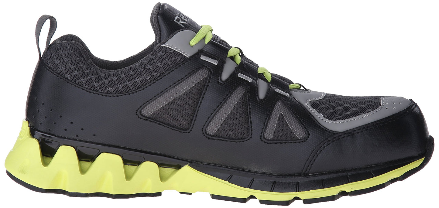 Reebok Work Men's Zigkick RB3015 Work Shoe, Black/Yellow, 11 W US