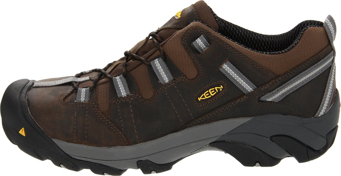 KEEN Utility Men's Detroit Low ESD Steel Toe Work Boot,Dark Brown,13 EE US