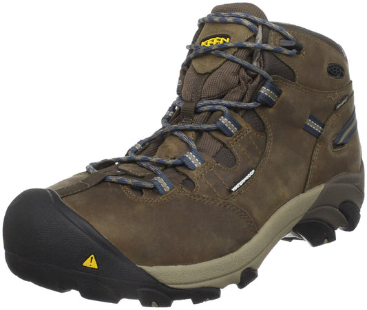 KEEN Utility Men's Detroit Mid Steel Toe Work Boot,Slate Black,8.5 EE US