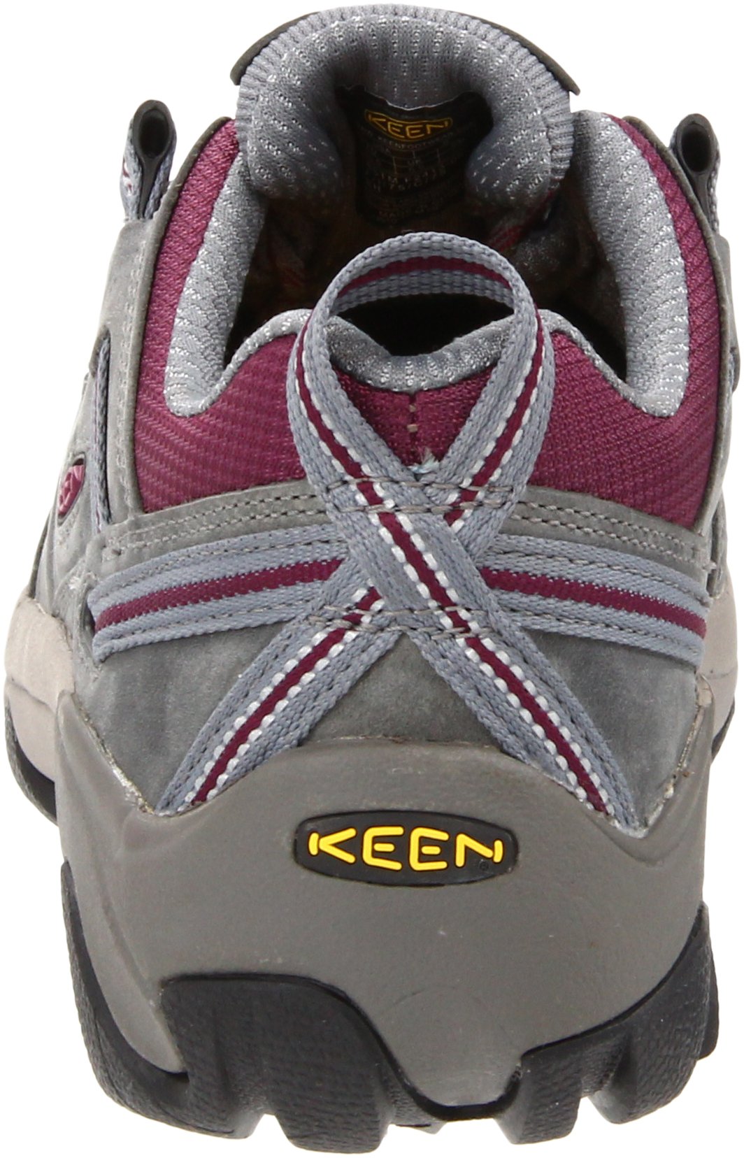 KEEN Utility Women's Detroit Low Steel Toe Work Shoe,Monument/Amaranth,9 W US