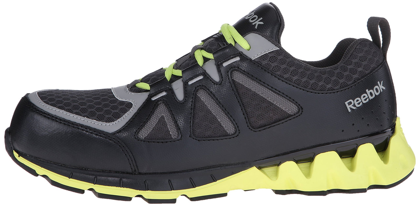 Reebok Work Men's Zigkick RB3015 Work Shoe, Black/Yellow, 13 M US