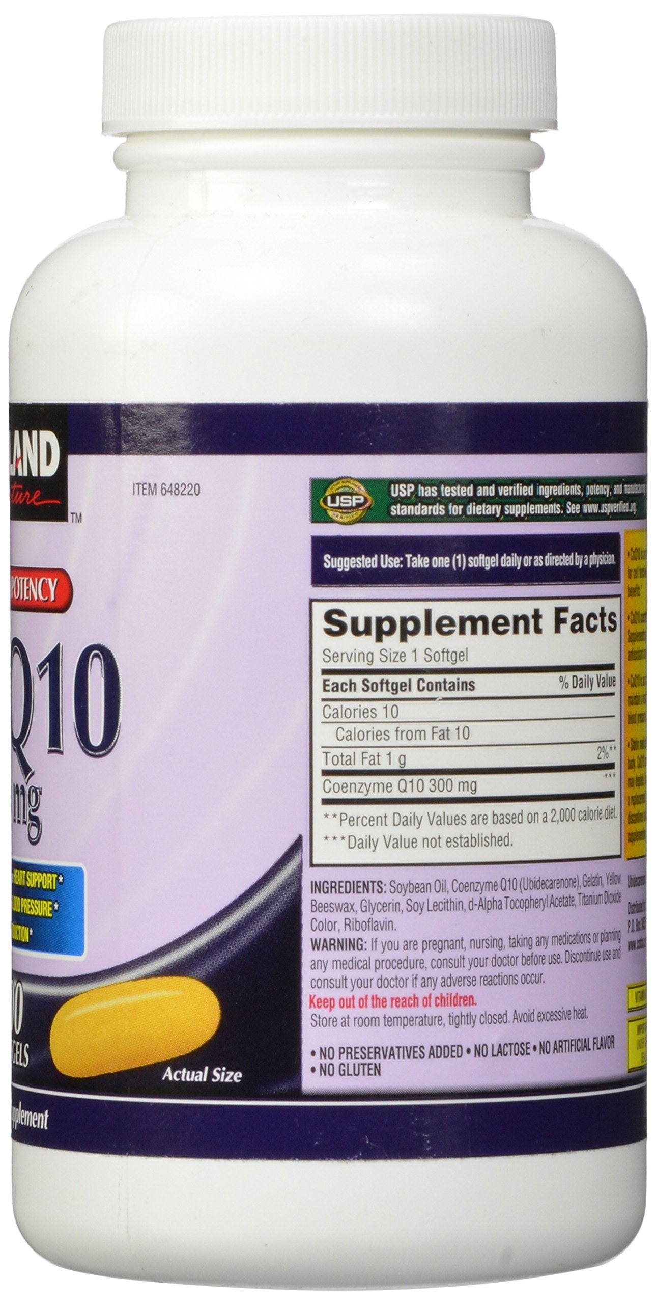 Kirkland Signature COQ10 100 Softgels, 300 mg, 6.4 Ounce Expires 9/2019