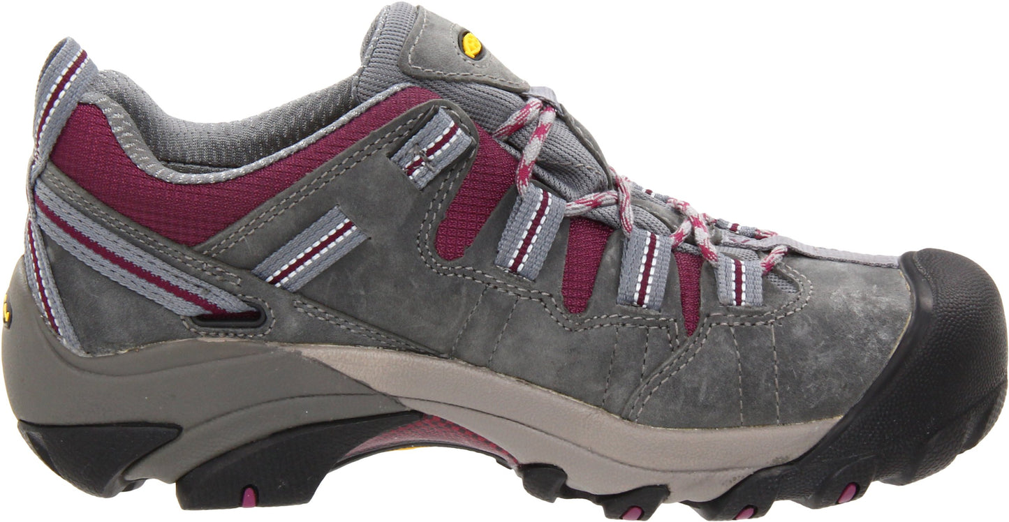 KEEN Utility Women's Detroit Low Steel Toe Work Shoe,Monument/Amaranth,10 M US