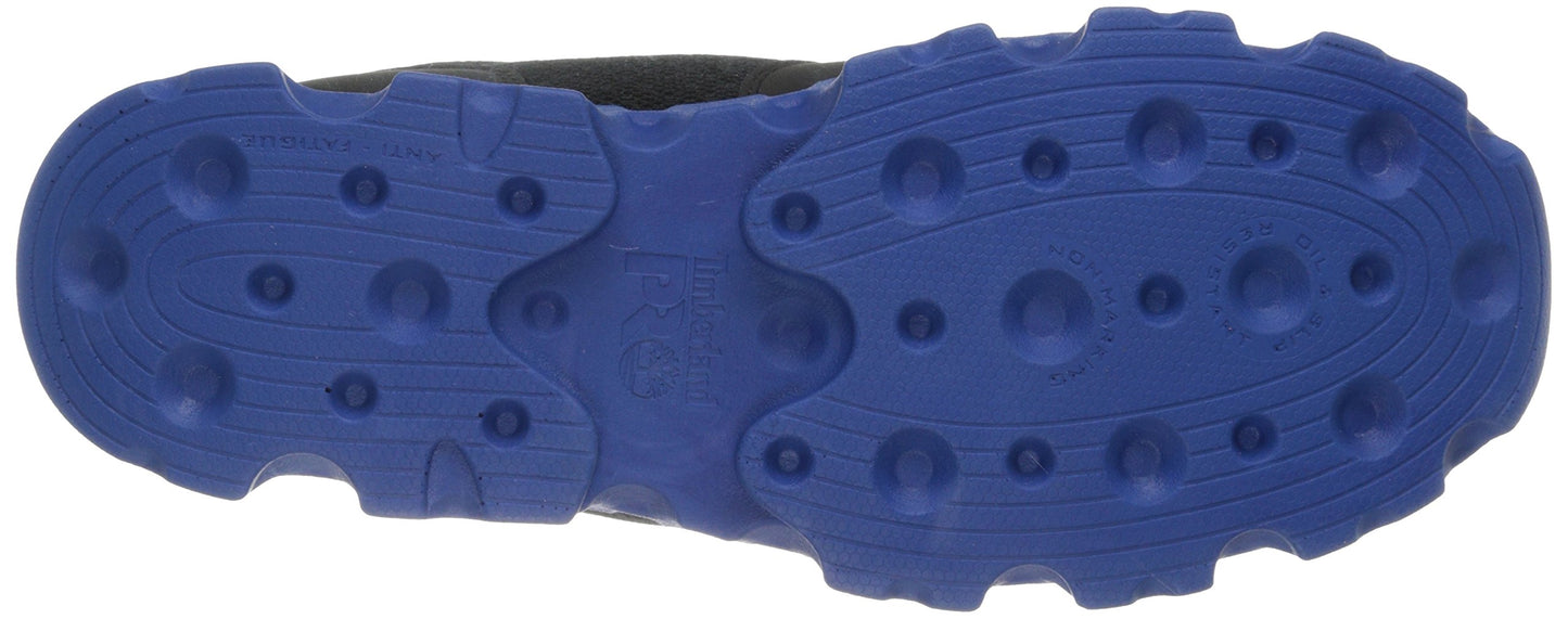 Timberland PRO Men's Powertrain Alloy-Toe,Black/Blue Microfiber & Textile,8 W US