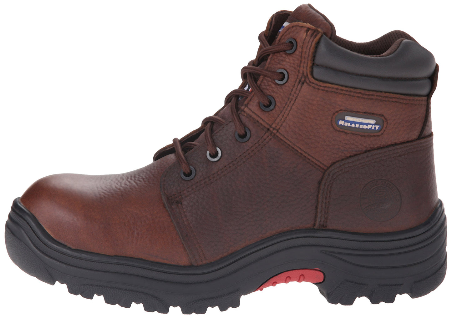 Skechers for Work Men's Burgin Work Boot,Dark Brown,13 M US