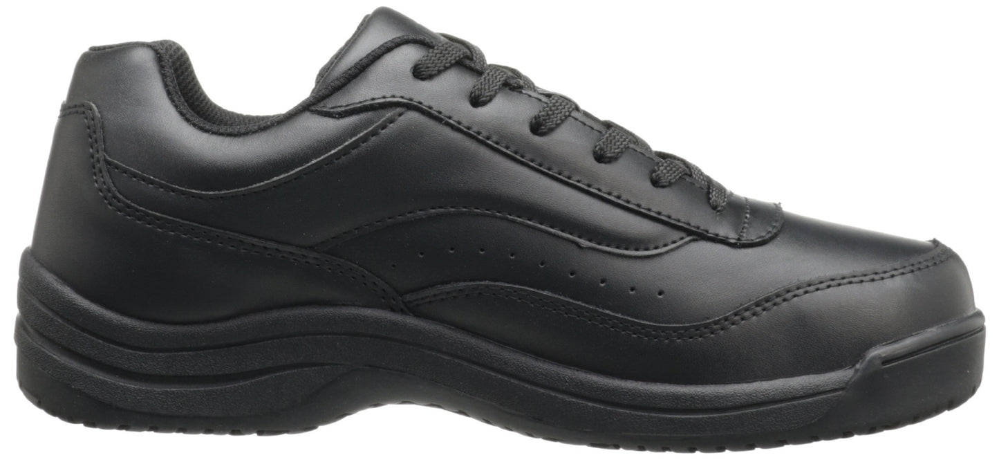 Skidbuster 5070 Men's Leather Slip Resistant Athletic Shoe,Black,10 M US