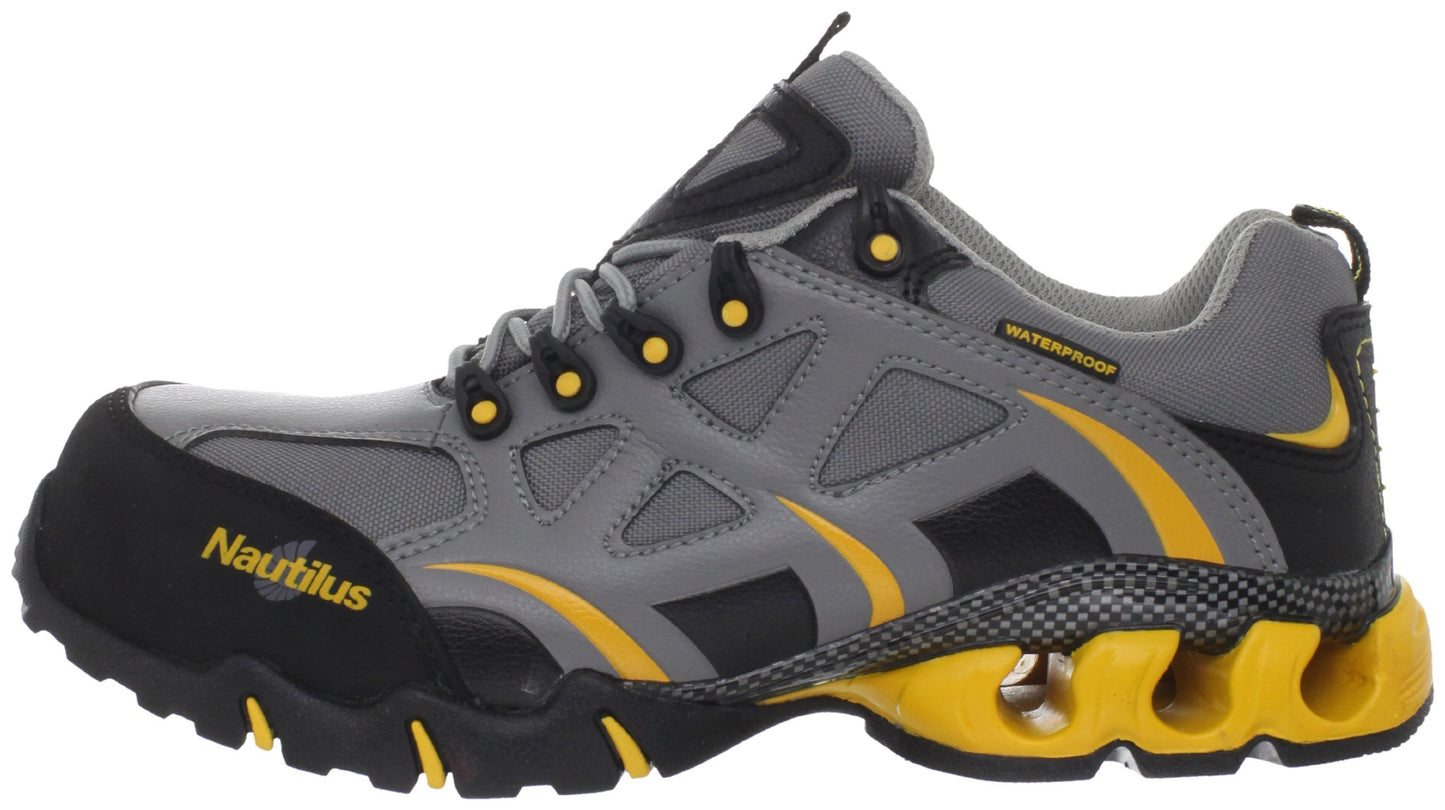 Nautilus 1800 Comp Toe Waterproof EH Athletic Shoe,Grey,10 W-XW US