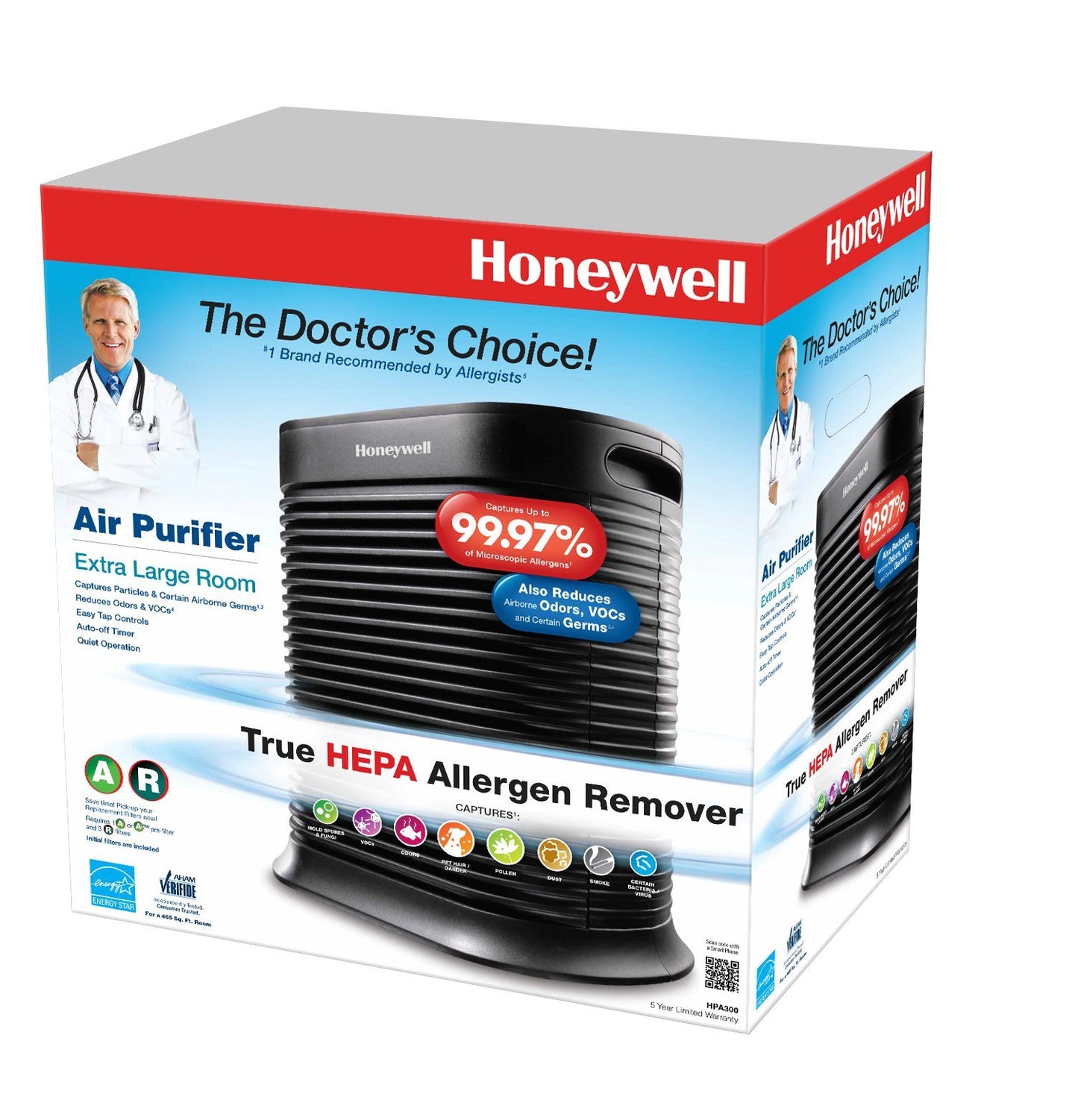 Not Working Honeywell True HEPA 310 sq. ft. Allergen Remover Air Purifier HA20..