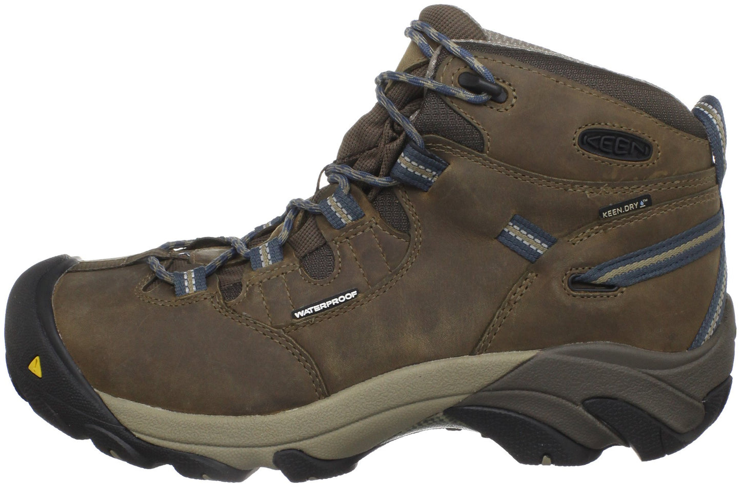 KEEN Utility Men's Detroit Mid Steel Toe Work Boot,Slate Black,8.5 EE US