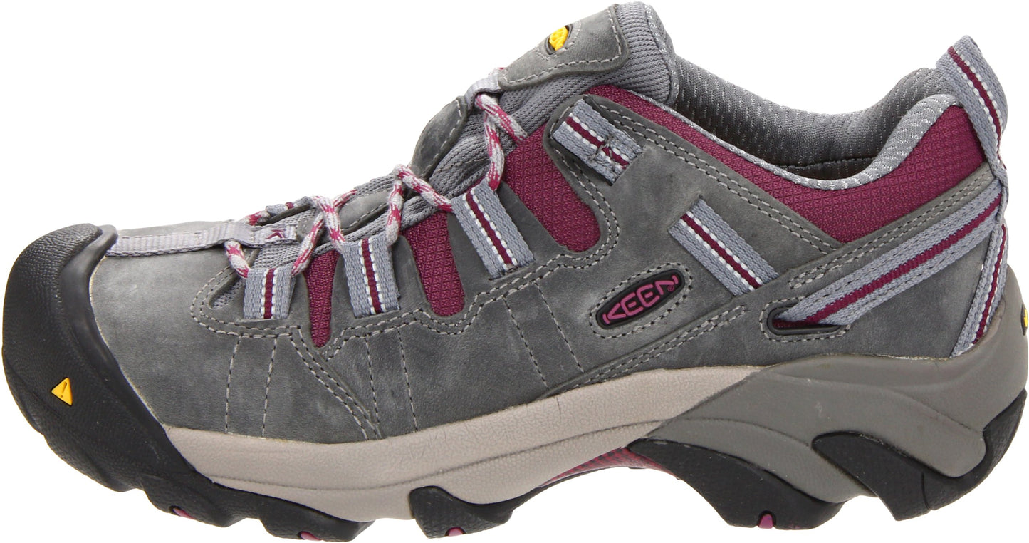 KEEN Utility Women's Detroit Low Steel Toe Work Shoe,Monument/Amaranth,10 M US