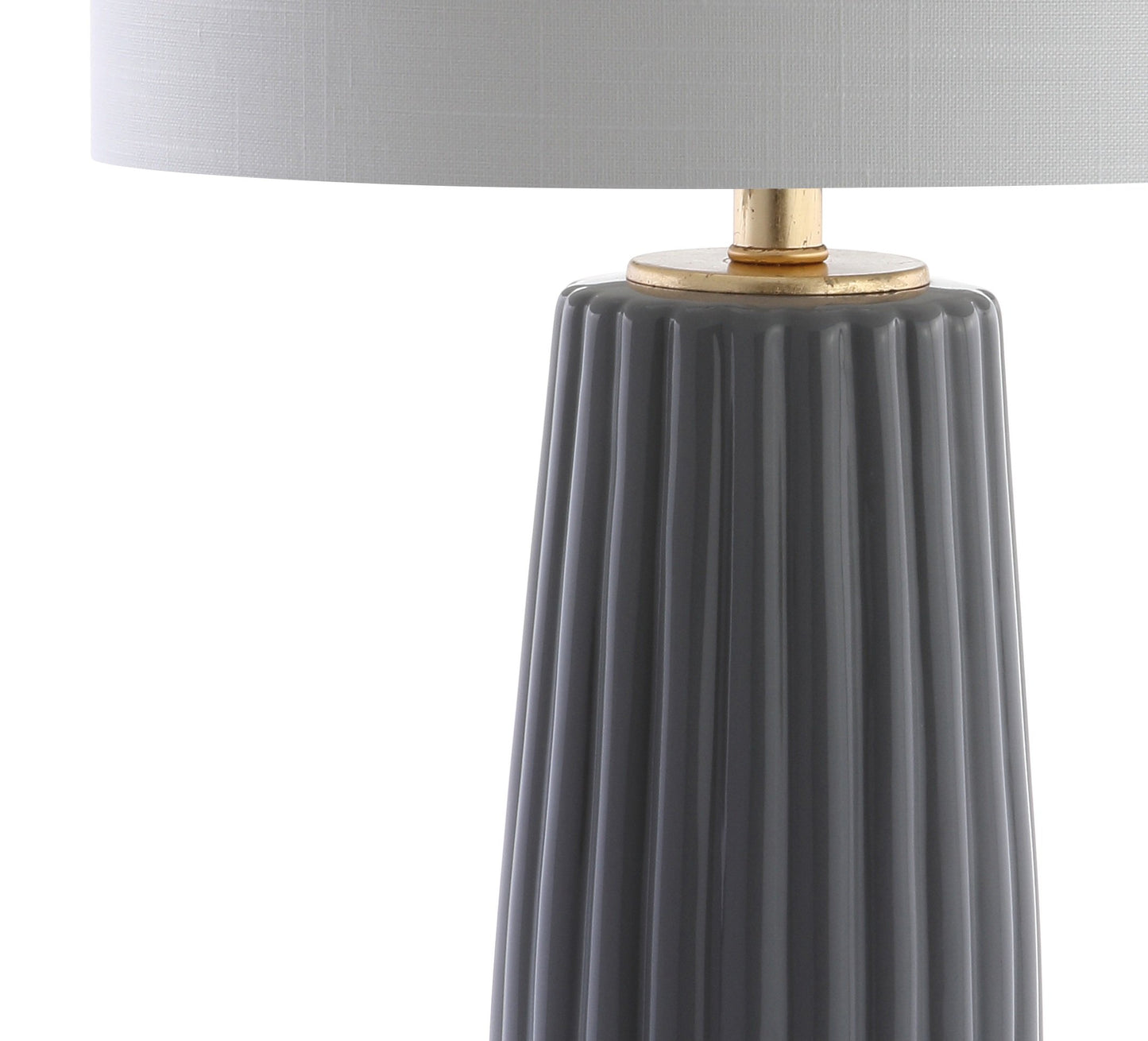 JONATHAN Y JYL5045B Roman 28.5" Ceramic Table Lamp, Gray