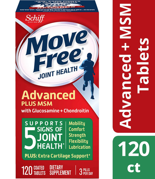 Move Free Joint Health Supplement Tablets, (120 count in a bottle), Supports M..