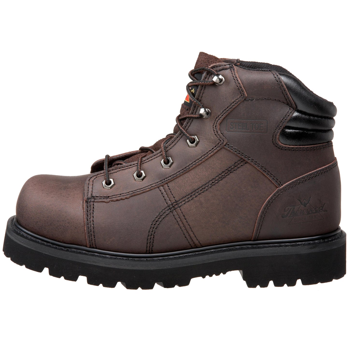 Thorogood Oblique Collection 6" Boot, Brown, 9.5 M US