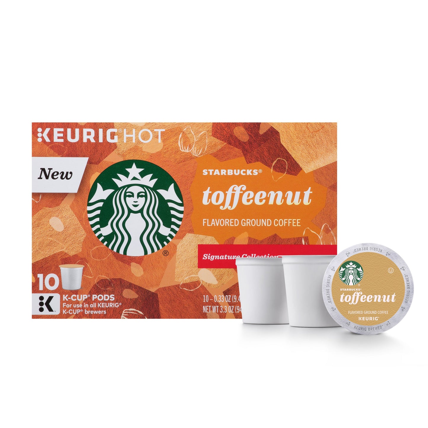 Starbucks Toffeenut Medium Roast Coffee K Cups for Keurig 60 Count BBD Jan 2020