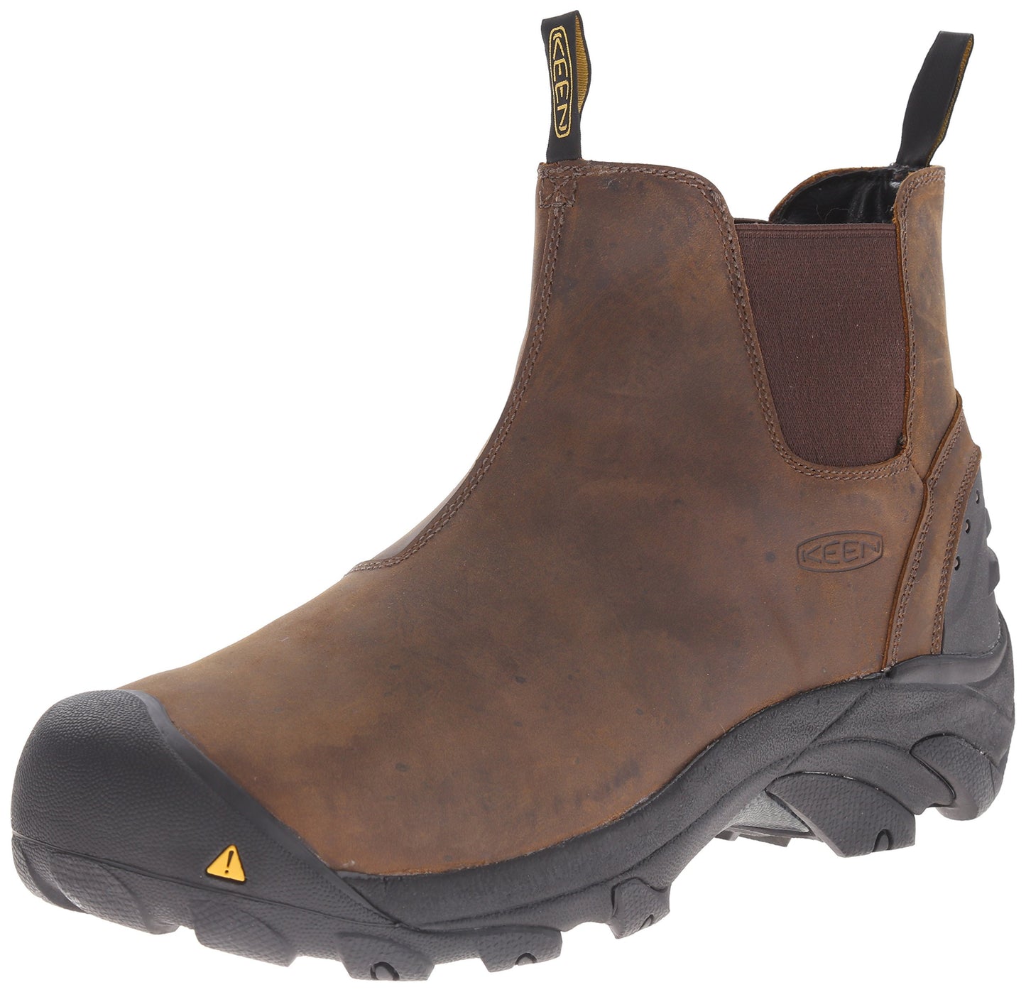 KEEN Utility Men's Detroit Slip-On Work Boot, Cascade Brown, 8.5 EE US