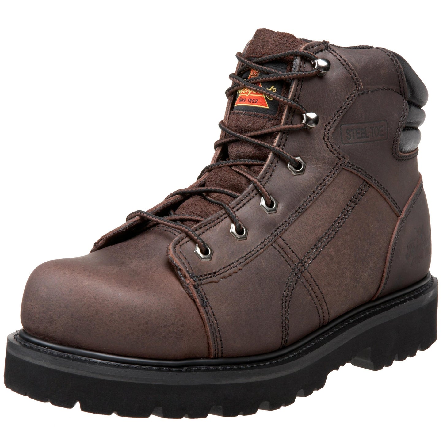 Thorogood Oblique Collection 6" Boot, Brown, 9.5 W US