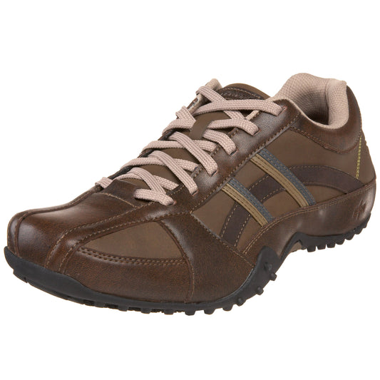 Skechers for Work Men's Systemic Lace Up,Brown,11 XW US