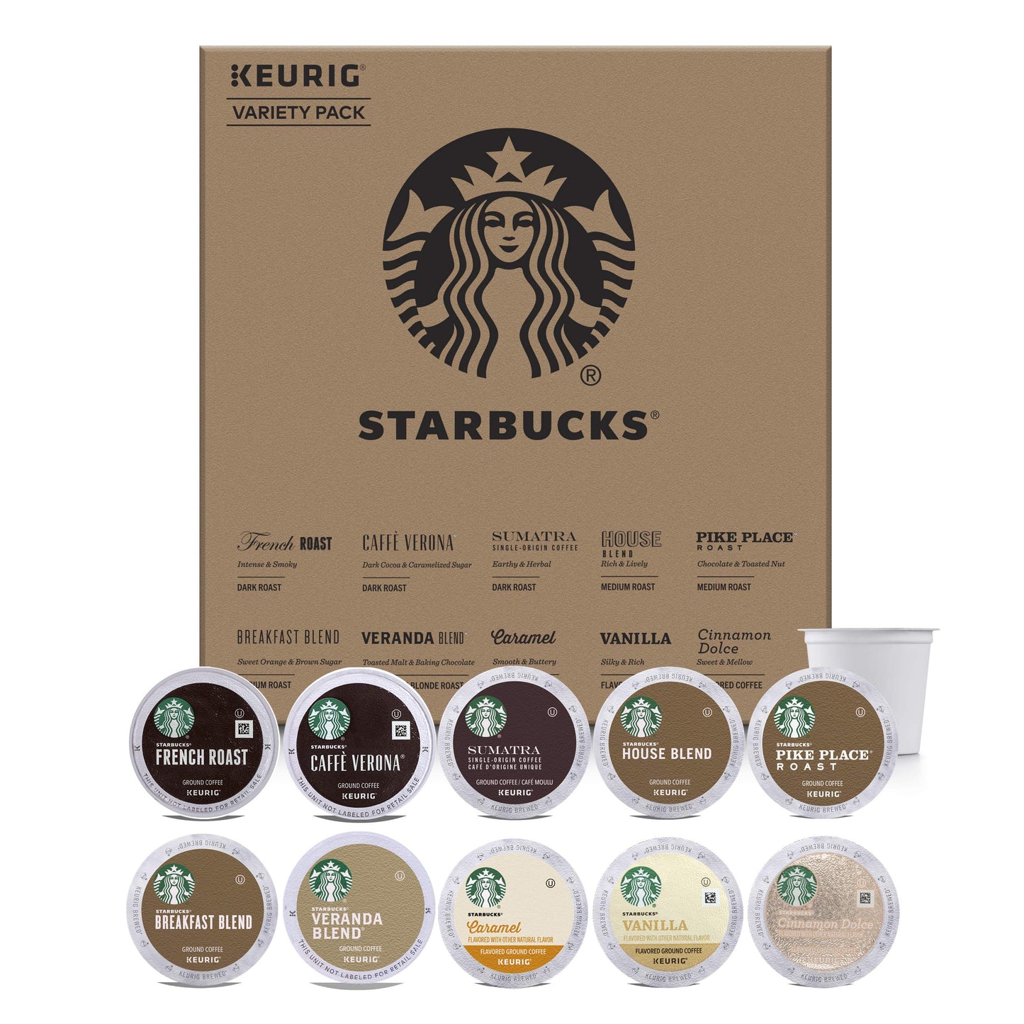 Starbucks Starter Kit Variety Pack for Keurig 160 K-Cups Best Before 10/2019