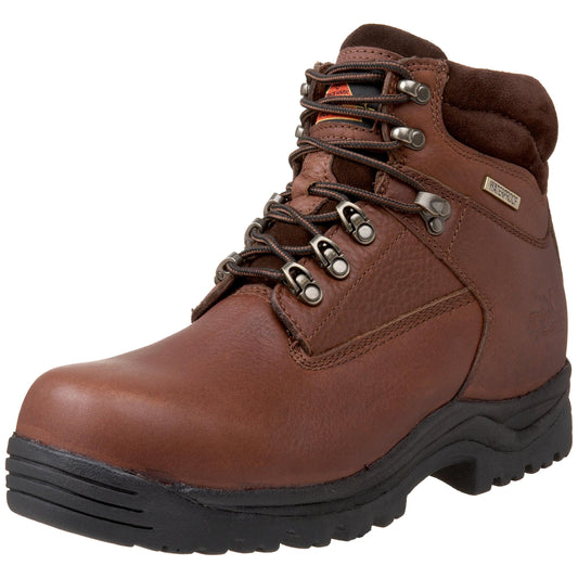 Thorogood Waterproof 6" Oblique Hiker, Brown Waterproof, 8.5 W US