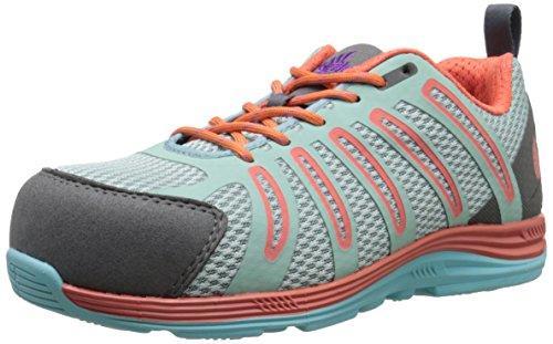 Nautilus 1790 Women's Carbon Composite Fiber Toe Super Light Weight Slip Resistant EH Safety Shoe, Coral, 8.5 M US