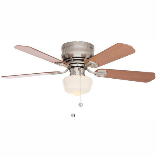 Middleton 42 in. LED Indoor Brushed Nickel Ceiling Fan with Light Kit-UE42V-NI..