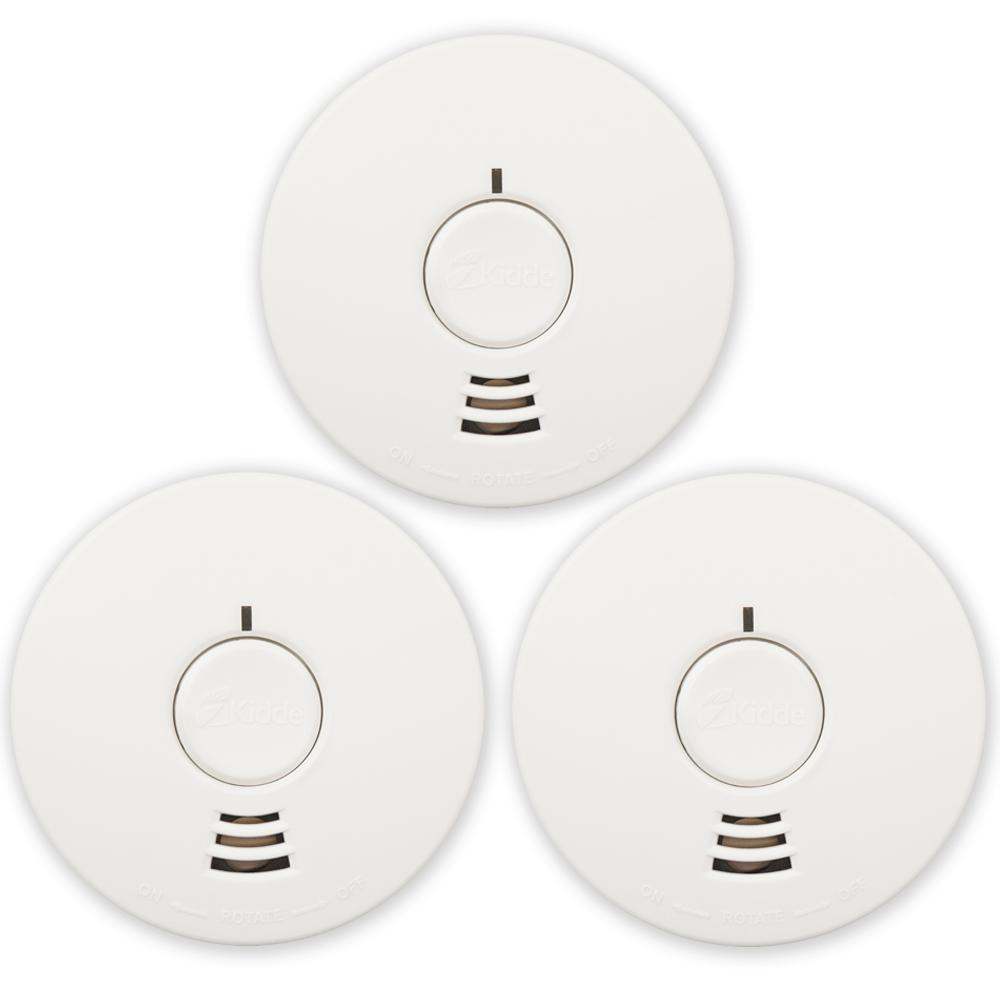 Kidde Micro 10-Year Battery Operated Ionization Smoke Detector (3-Pack)