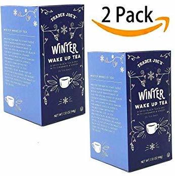 Trader Joe's Winter Wake Up Tea 20 Tea Bags 2-PACK Boxes Slightly dented