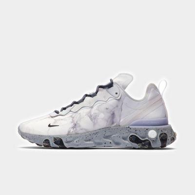 Nike Men's x Kendrick Lamar React Element 55 White / Grey Shoes Size 9.0 Lace