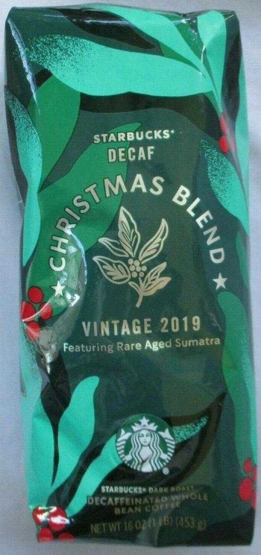 Starbucks Christmas Blend Decaf 16 Oz (1 Lb) - Whole Bean APRIL 2020