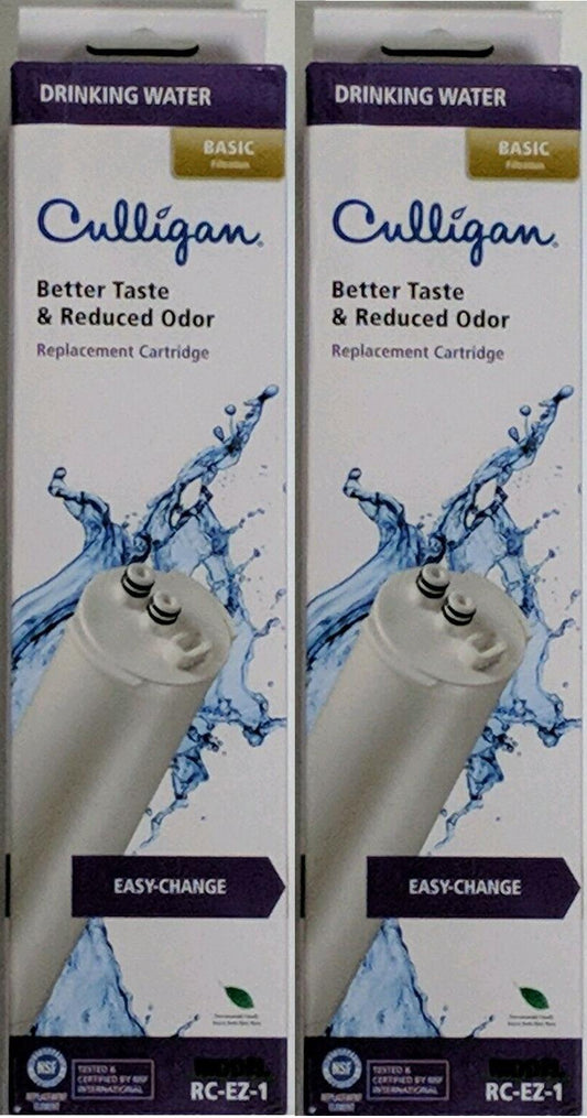 LOT OF 2 Culligan RC 1 EZ-Change Premium Water Filtration Replacement Cartridge,