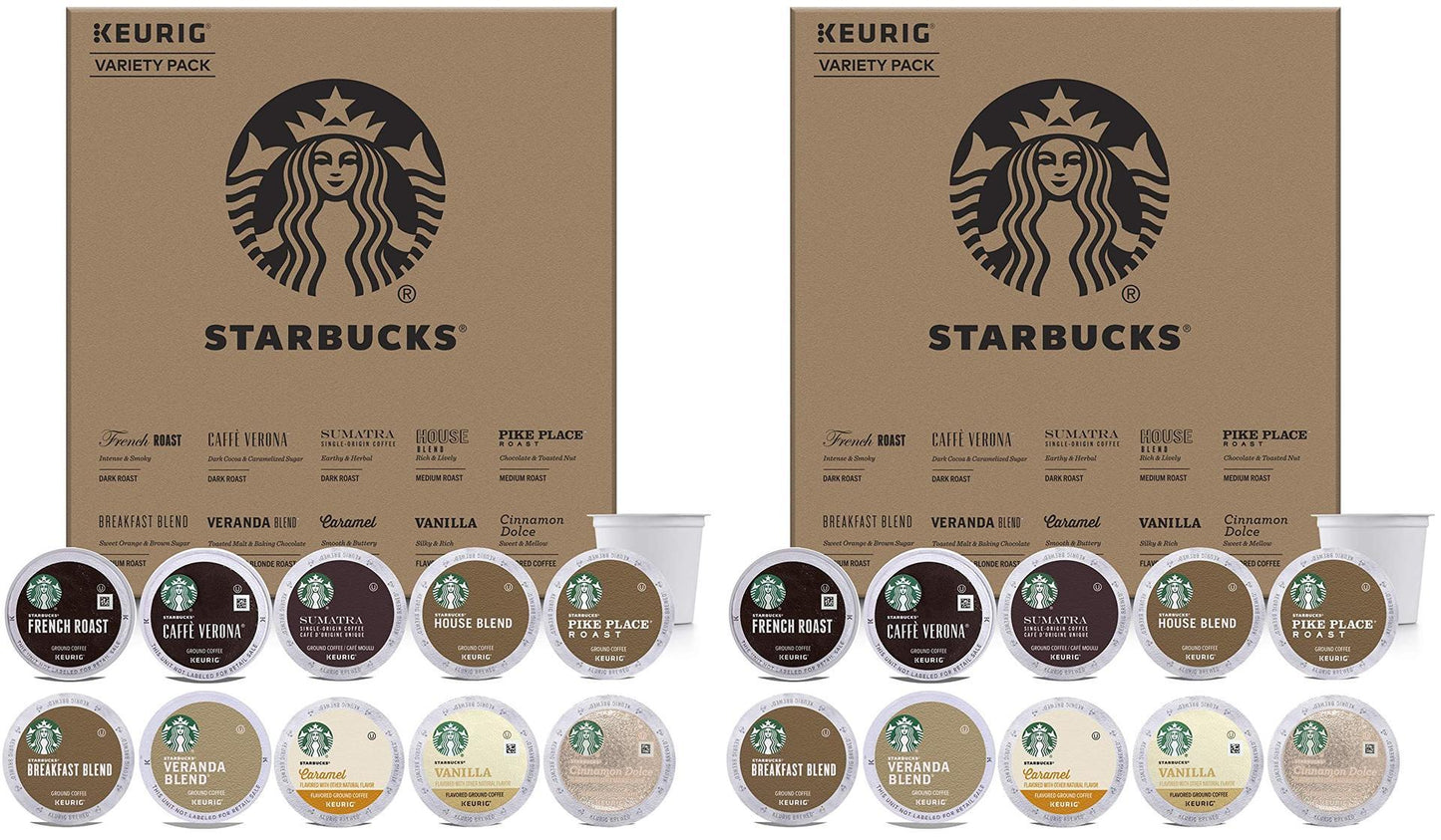 Starbucks Starter Kit Variety Pack for Keurig 80 K-Cups Best Before 10/2019