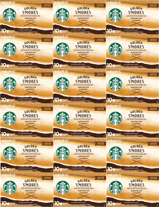 Starbucks Golden S'mores 180 COUNT K-Cups Pods Best Before December 2019